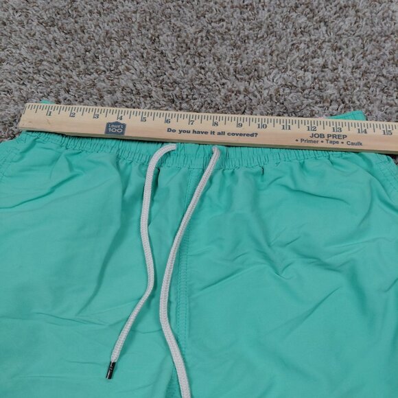 Polo Ralph Lauren Swim Trunks Mens Medium Light Green Mesh Lined Pony 5" Preppy - Picture 7 of 8